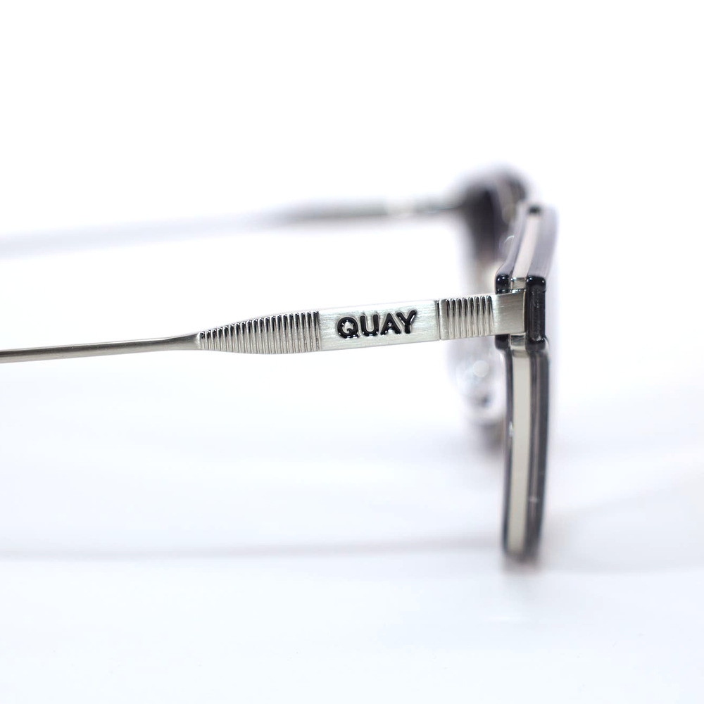 Quay Australia GETAWAY Metal Round Sunglasses - Grey/Smoke - NWT - Picture 11 of 15